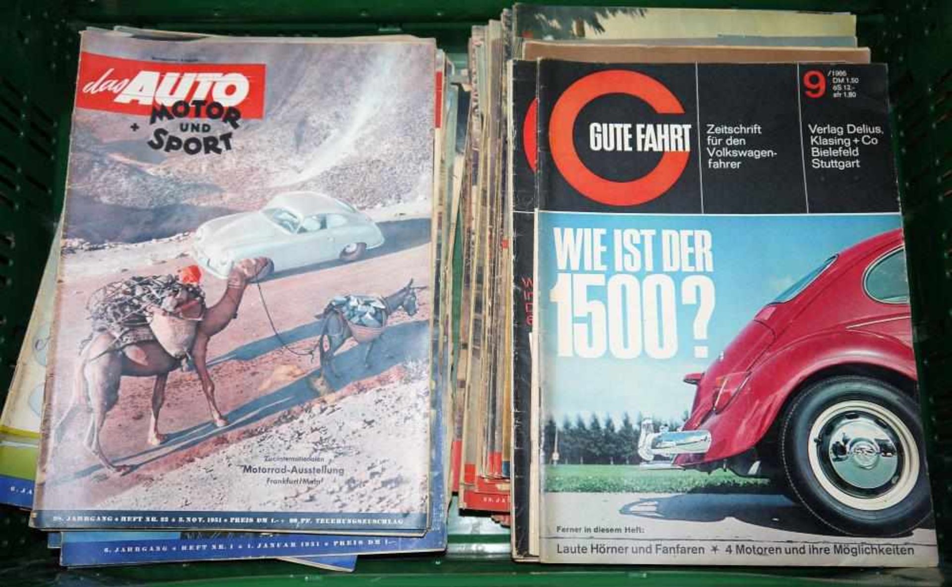 98 Hefte „Das Auto, Motor & Sport“ / „Das Auto, LKW, Motorrad & Sport“, Jg. 1950 -55 sowie 4