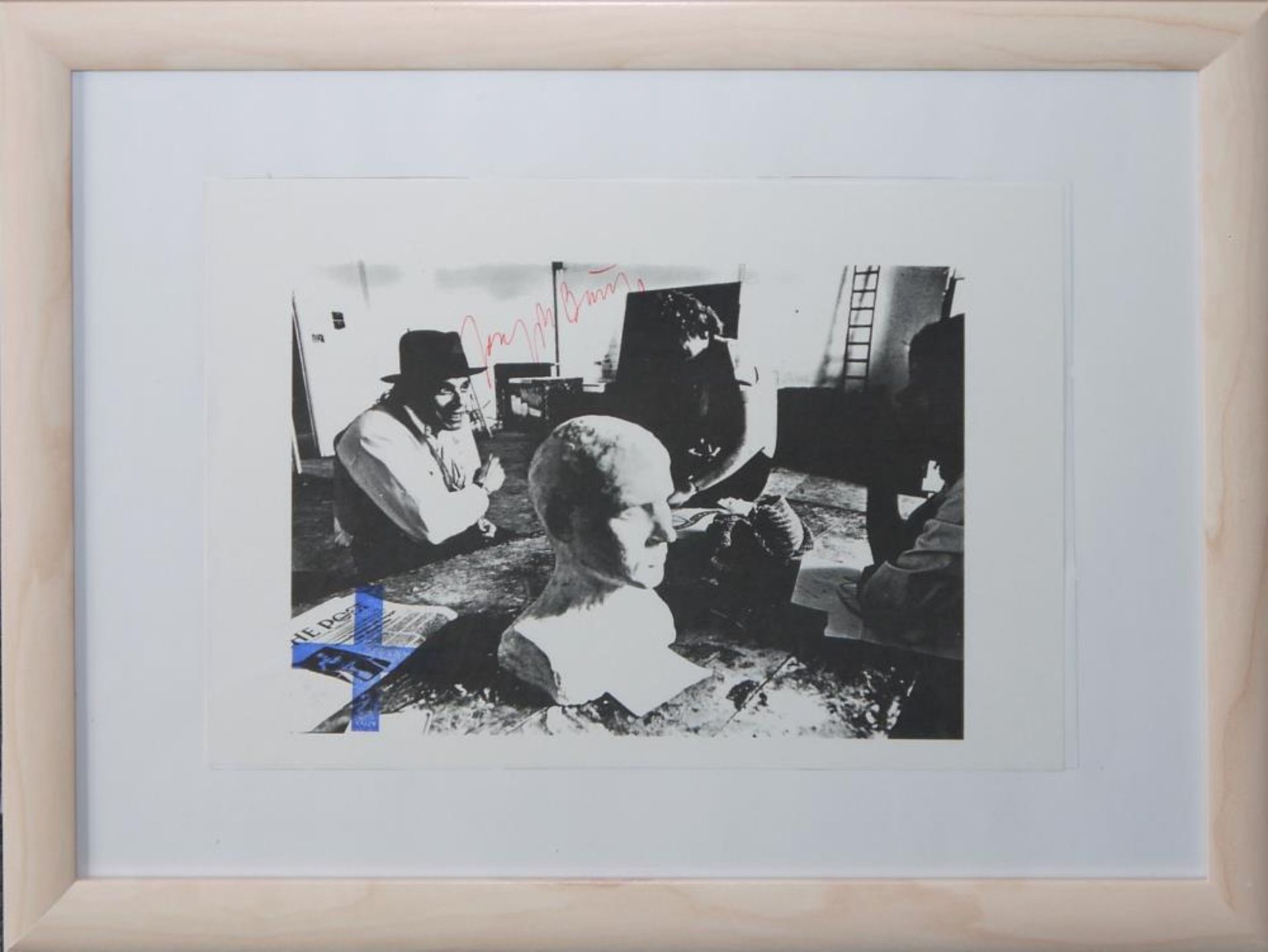 Joseph Beuys, Selbstbildnis mit Hut, sign. Farboffsetlithographie, gerahmt Joseph Beuys, 1921 -