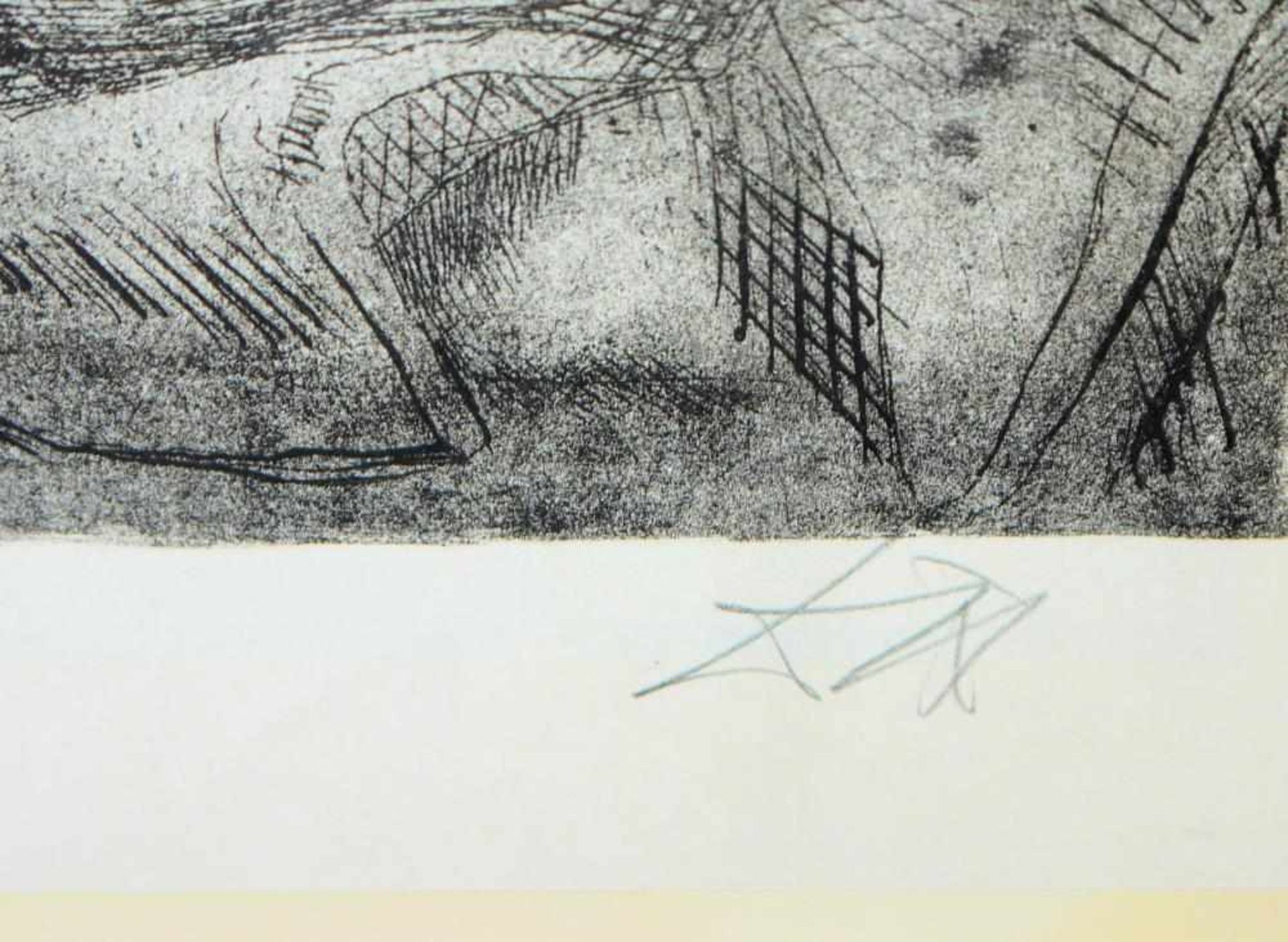 Otto Dix, Toter (St. Clément), signierte Lithographie von 1962, gerahmt Otto Dix, 1891 – 1969, Der - Image 2 of 2
