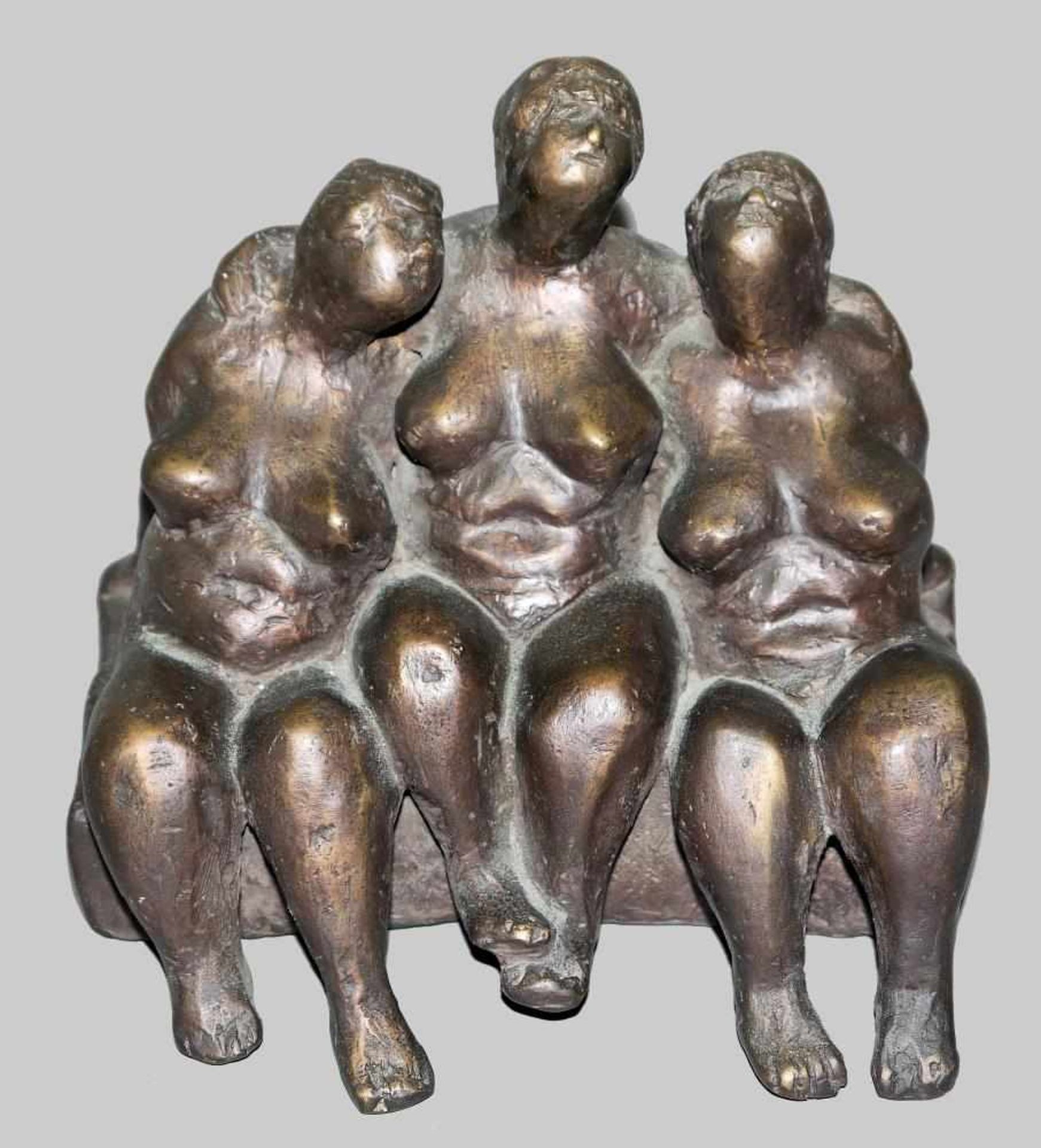 Armin Guther, Drei Frauenakte, Bronzeplastik von 1999 Armin Guther, 1931 Oberndorf am Neckar –