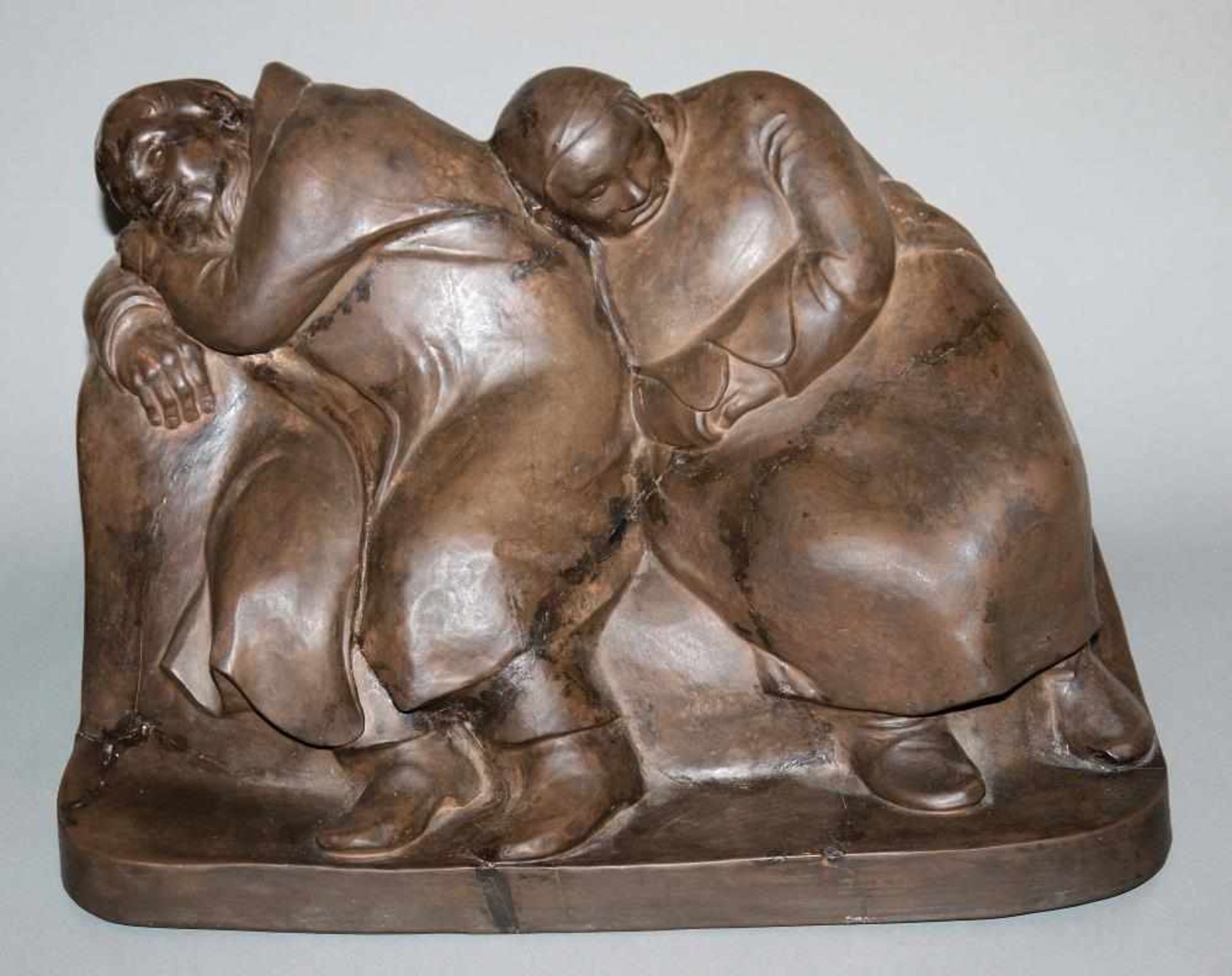 Ernst Barlach, Schlafende Bauern, von 1912, Böttgersteinzeug Ernst Barlach, 1870 – 1938,