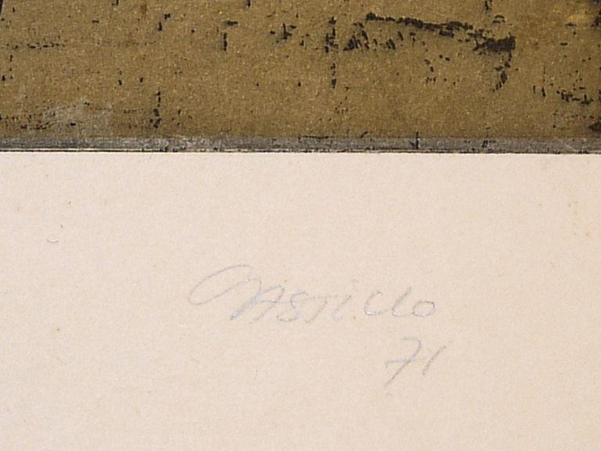 Jorge Castillo, Komposition mit Tieren, signierte Aquatintaradierung von (19)71 Jorge Castillo, * - Image 3 of 3