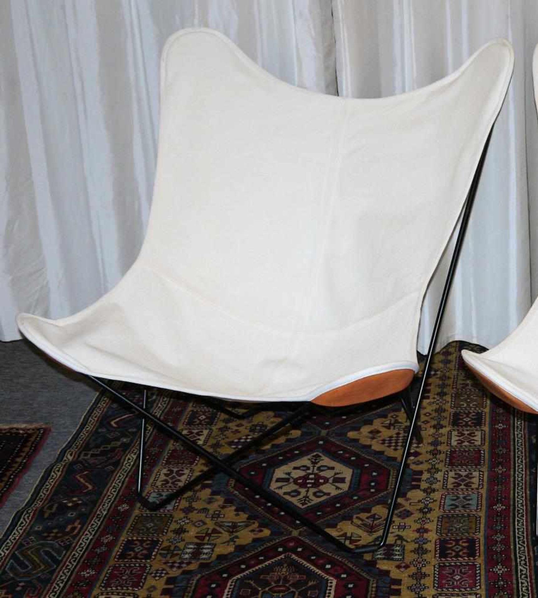 Mariposa Butterfly Chair Outdoor Sessel, Cuero, Schweden, neuwertig mit Ersatzbezug Sog. BFK oder