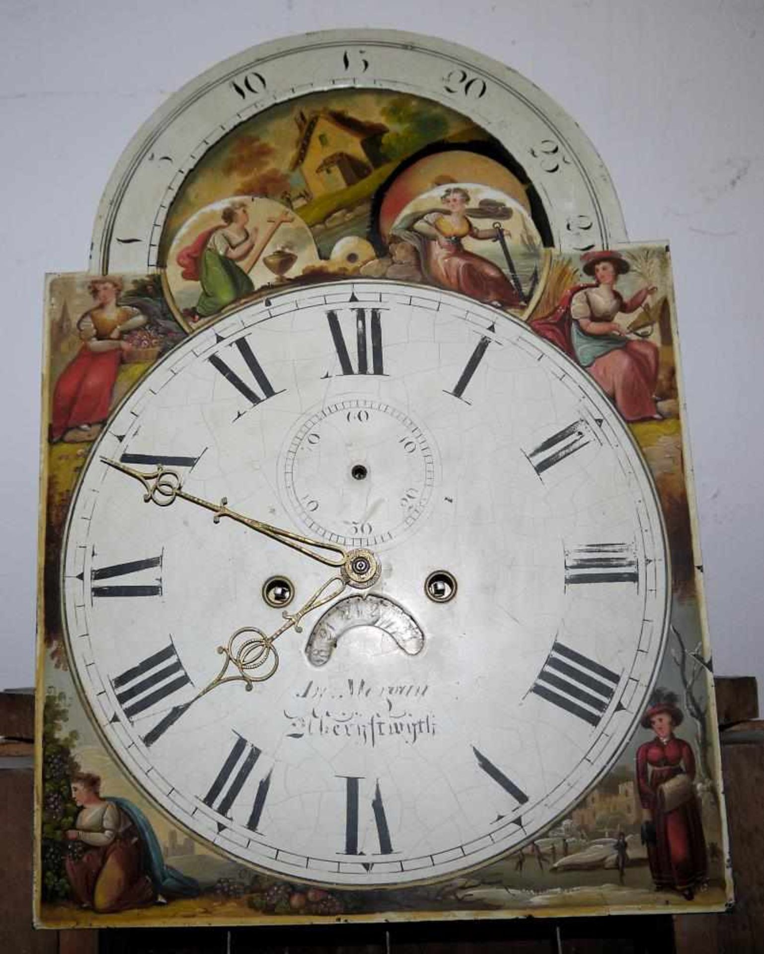 Standuhr von John Morgan, Aberystwyth um 1820/30 „Longcase clock“ des Uhrmachers John Morgen ( - Image 2 of 4