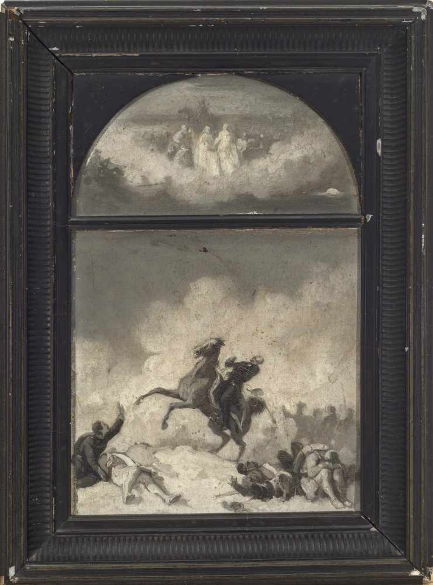 Dietz, Feodor1813 Krautheim - 1870 Gray(Frankreich(.Entwurfsskizze: "Tod des Herzogs Friedrich