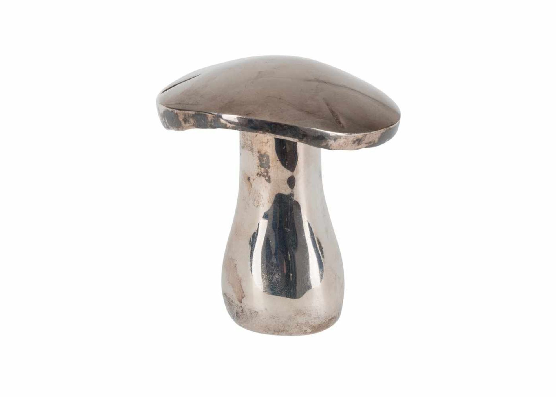KorkenzieherVersilbert. In Form eines Pilzes, zweiteilig. H. 9 cm.Romy Schneider