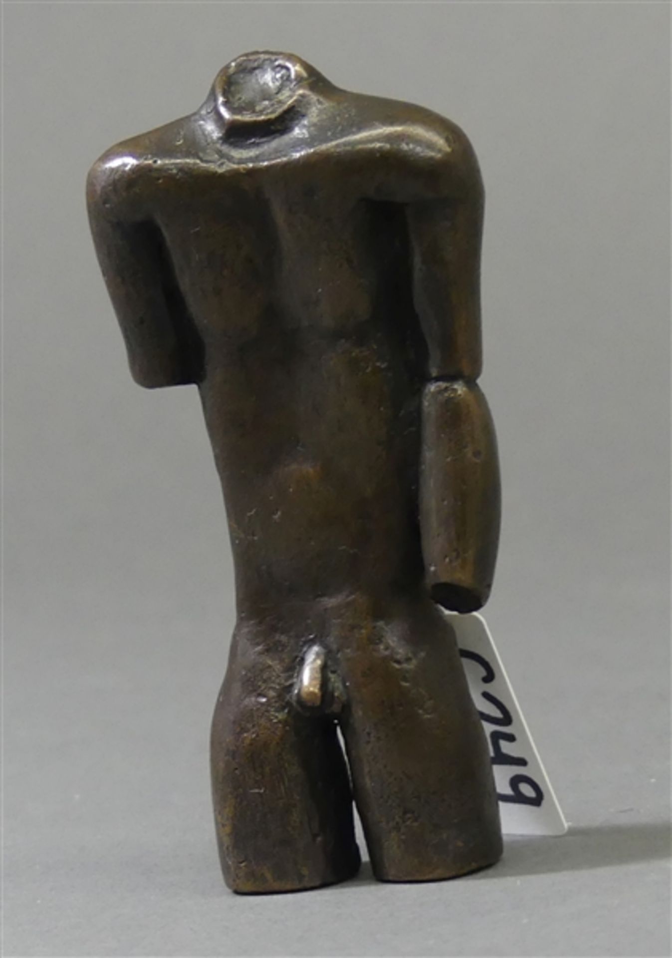 Bronzeskulpturvon Karl Jakob Schwalbach, 1937 Frankfurt, "kleiner Torso", signiert, 10/50, h 10 cm,