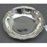 Schälchen835er Silber, barocke Form, Wellrand, rund, ca 30g, d 12 cm,- - -20.00 % buyer's premium on