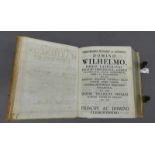 Buch, 1742 Elementa Matheseos Universae, von Christian Wolff, gedruckt in Magdeburg, Titelkupfer,