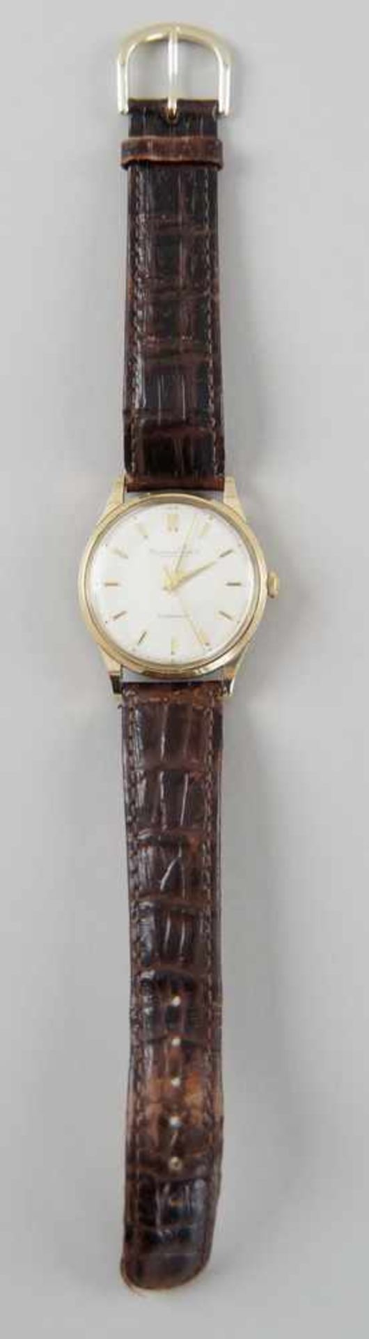 IWC Schaffhausen Automatic Uhr mit Lederarmband, Gebrauchsspuren, L 24 cm - Bild 2 aus 7