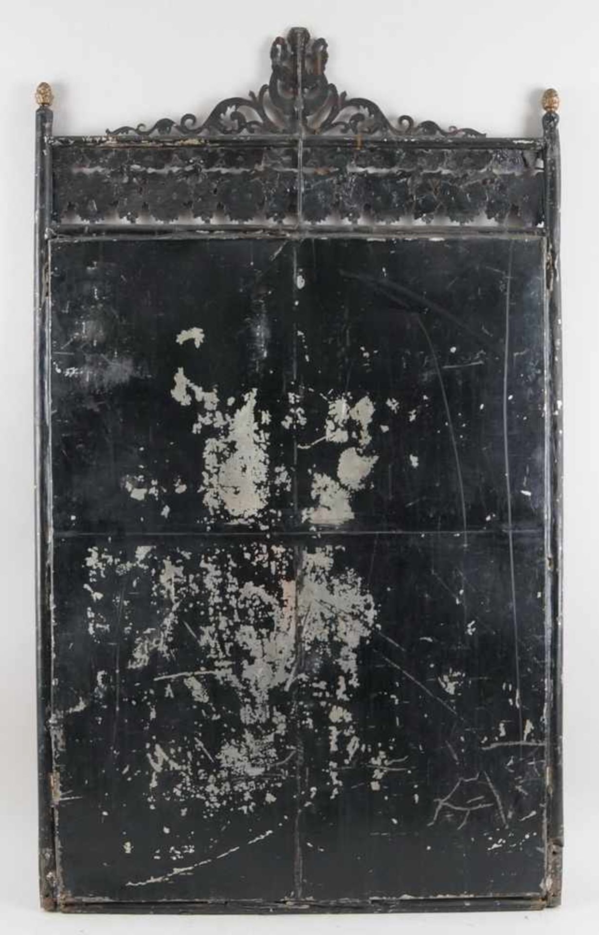 Feiner Ofenschirm mit gesticktem Gobelin hinter Glas, Berlin, 19. JH, 120x70cm - Bild 8 aus 8