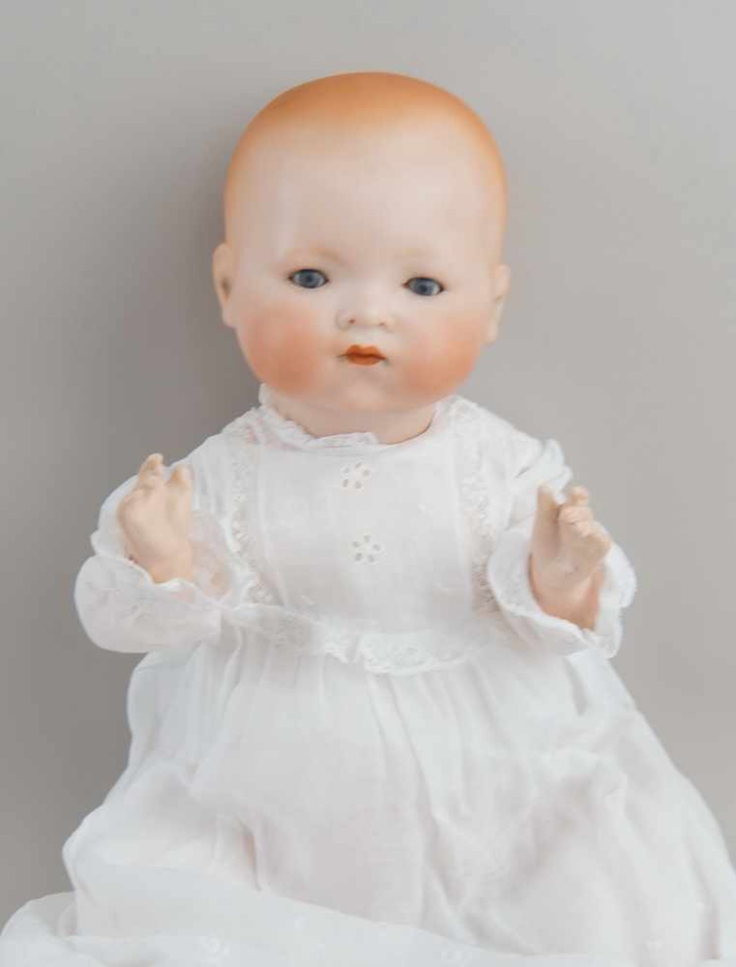 Puppe Armand Marseille 341, Dream Baby mit Schlafkissen, 1926, bespielt, 43cm- - -24.00 % buyer's - Bild 4 aus 7