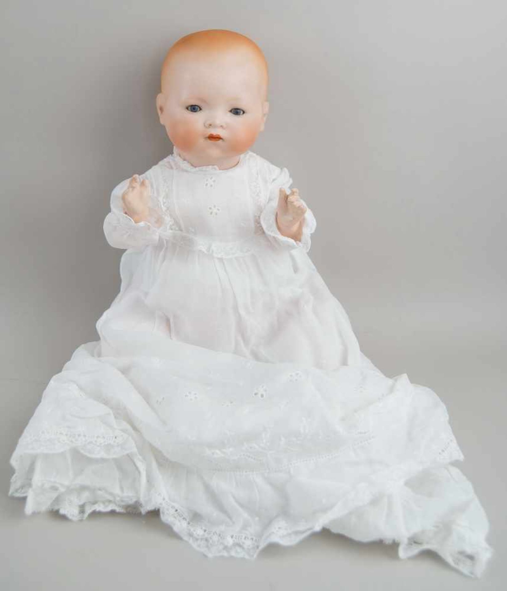 Puppe Armand Marseille 341, Dream Baby mit Schlafkissen, 1926, bespielt, 43cm- - -24.00 % buyer's