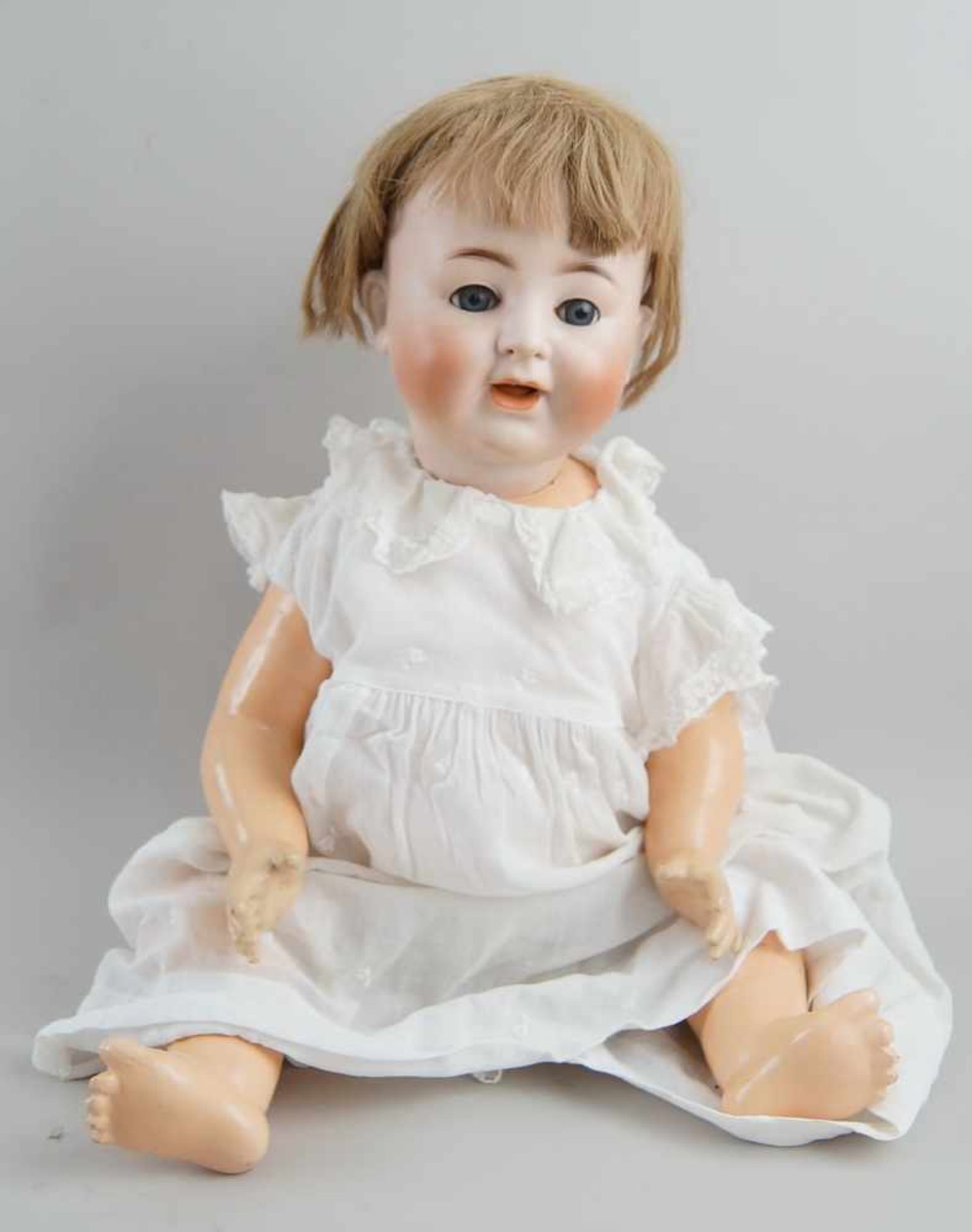 Puppe Alt Beck Gottschalck, 1361, ~ 1920, bespielt, 59cm- - -24.00 % buyer's premium on the hammer