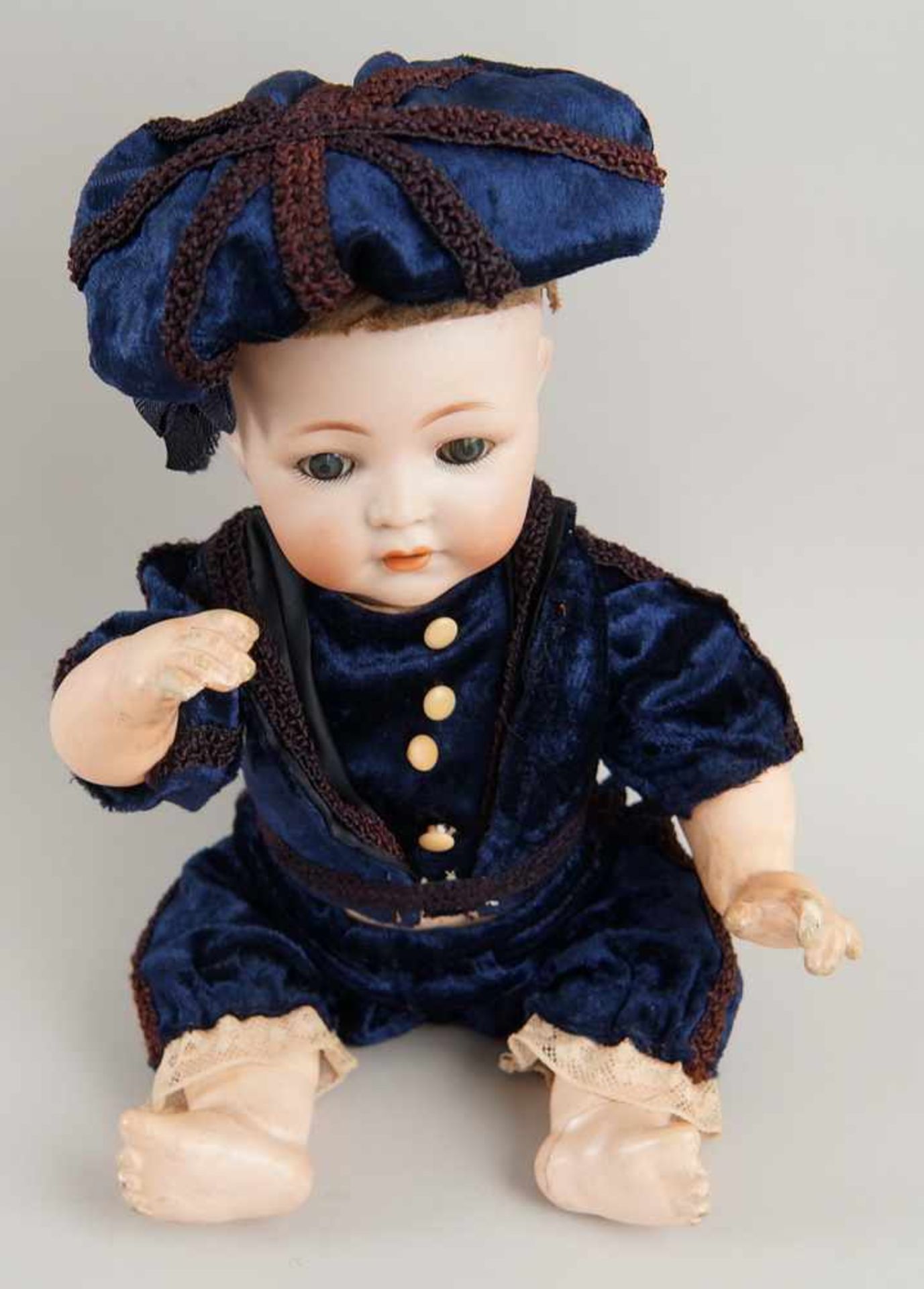 Puppe Franz Schmidt 1295, Babykörper, von 1912, bespielt, 30 cm- - -24.00 % buyer's premium on the - Bild 3 aus 4