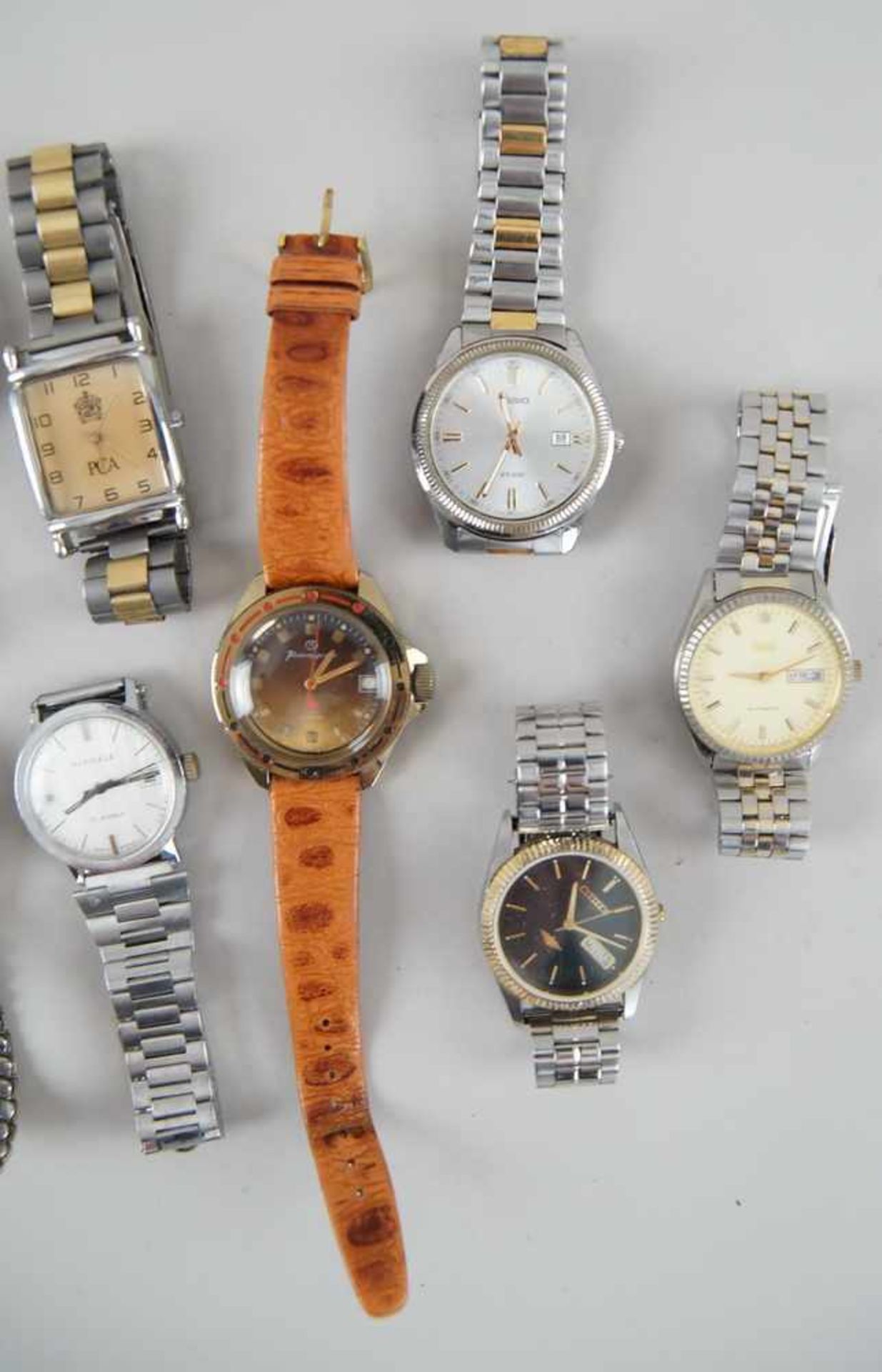 Konvolut von 9 Herren - Armbanduhren, u.a. Junghans, Dugena, Kienzle- - -24.00 % buyer's premium - Bild 4 aus 4