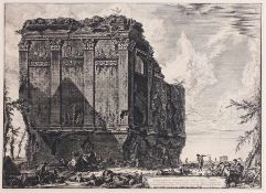 Piranesi, Giovanni Battista(1720 Mogliano - 1778 Rom) Radierung. "Tempio antico volgarmente detto