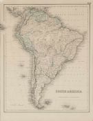 Karte SüdamerikaLithographie. "South America". In der Platte betit. R. o. nummeriert: 60. Hrsg. v.