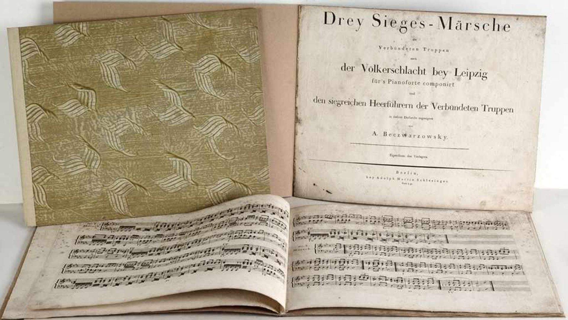 Drei Partituren 19. JahrhundertAntonin Beczwarzowsky (1754-1823): "Drey Sieges-Märsche der