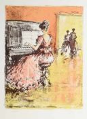 Voci, Antonio DiegoLithographie. "Die Pianistin". Aufl 108/120. R. u. in Blei sign. u. dat. (19)