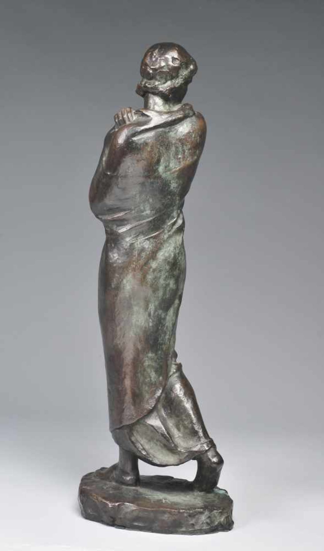 Klimsch, Fritz(1870 Frankfurt a. M.- 1960 Freiburg im Breisgau) Bronze, patiniert. "Mignon" / - Image 4 of 5