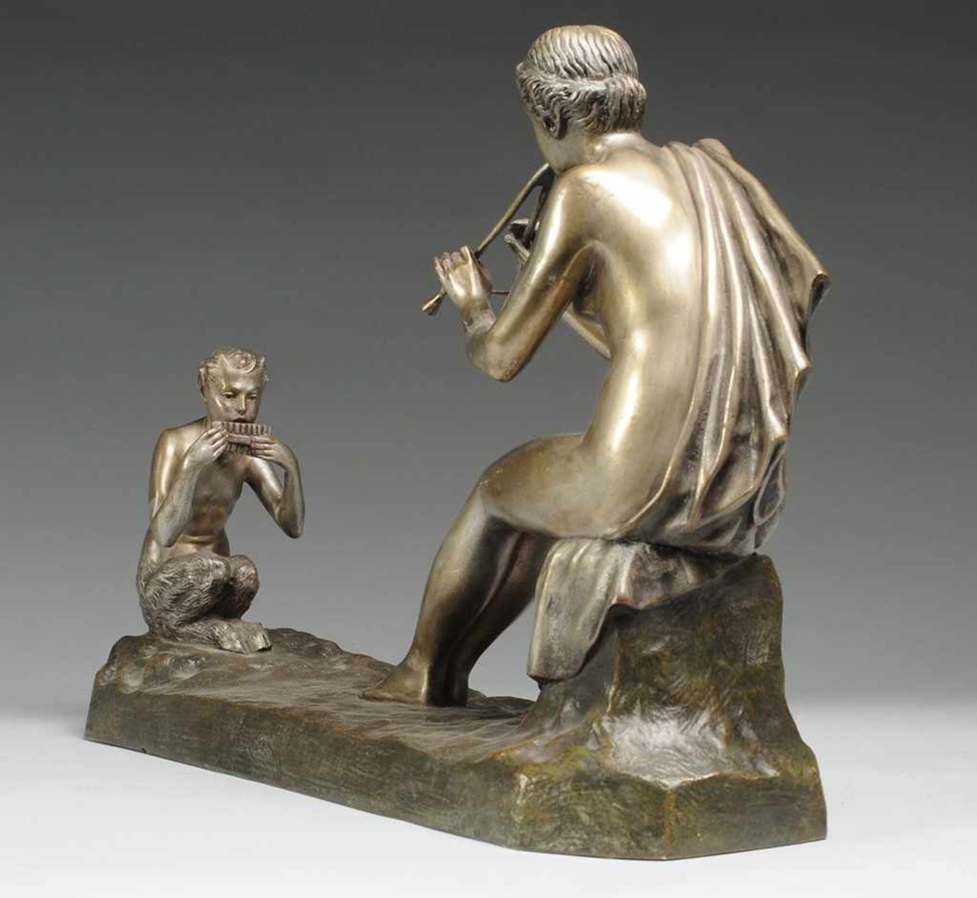 Obiols Delgado, Gustavo attr.(Katalanischer Bildhauer, 1858 - 1910) Bronze, patiniert u. versilbert. - Bild 4 aus 4
