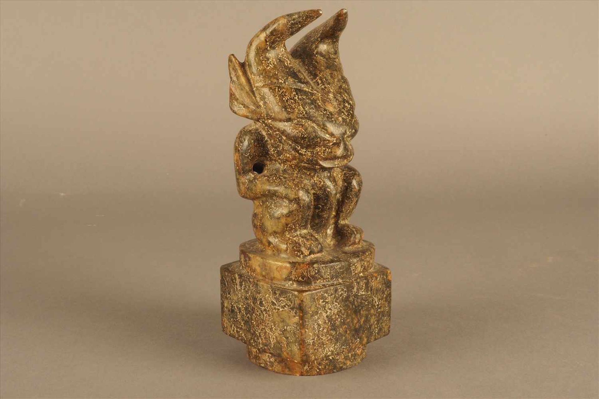 Afrikanische Ritualfigur "Teufel" aus MarmorMaße: H21cm - Bild 2 aus 4