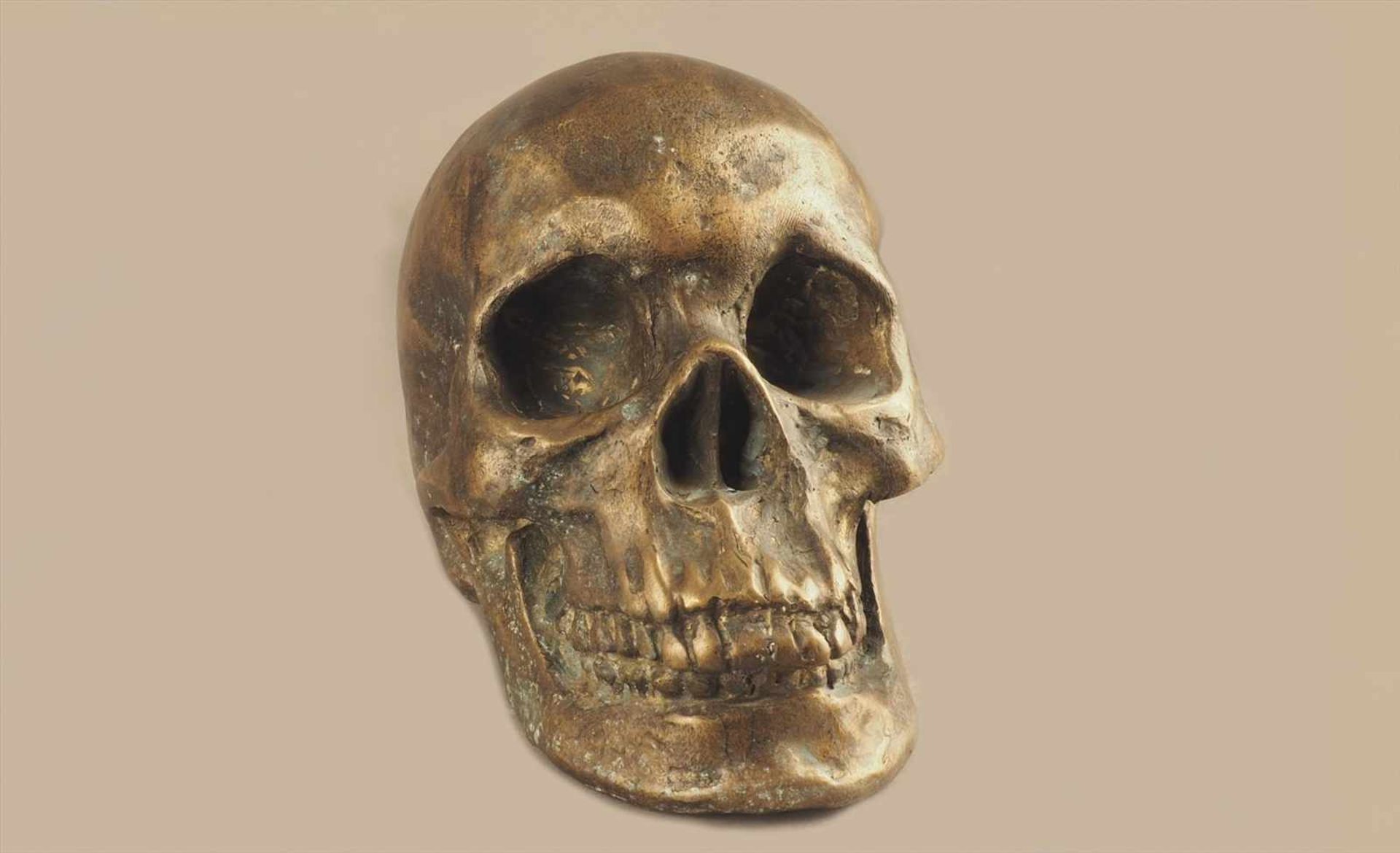 Bronze TotenkopfMaße: H17cm.