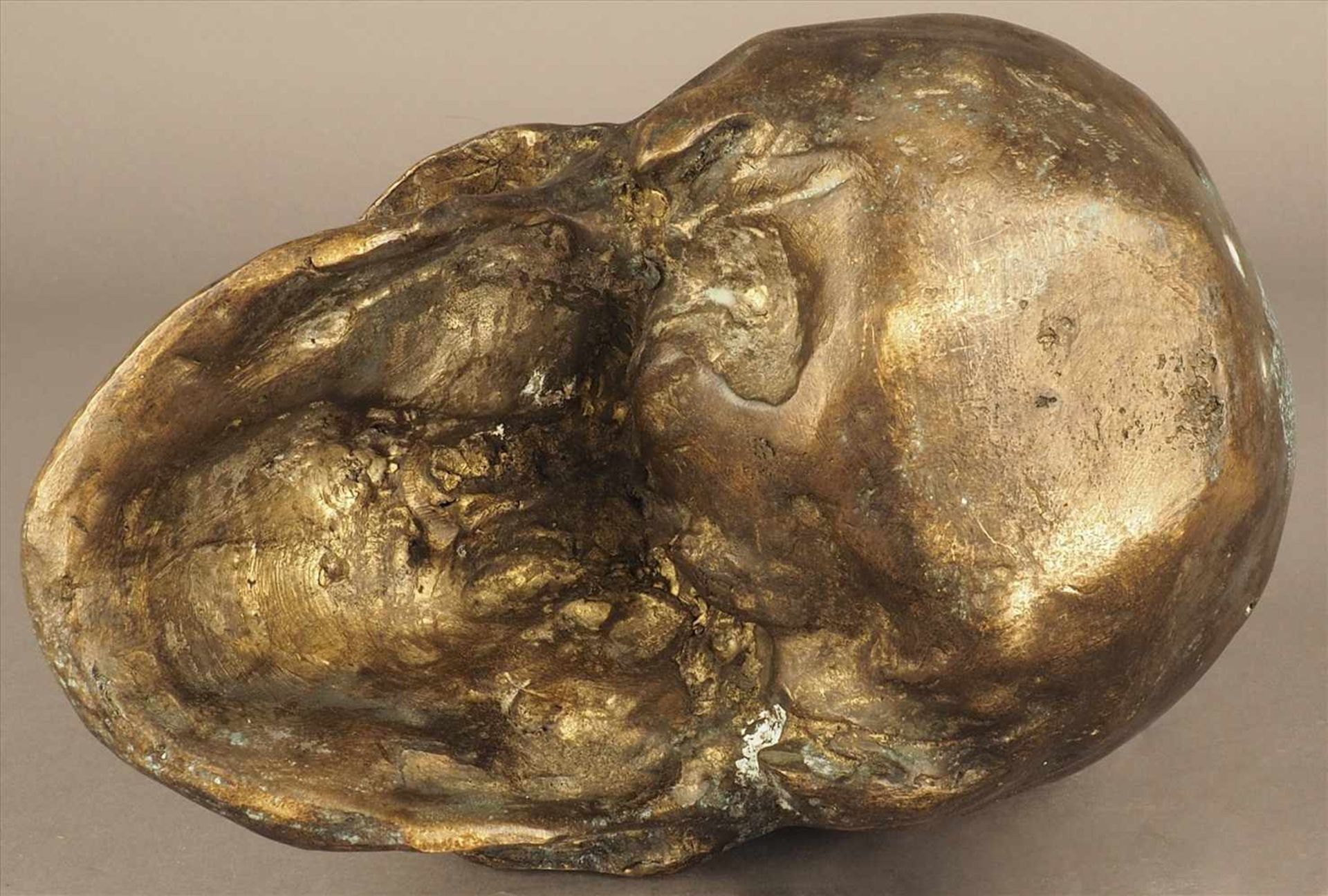 Bronze TotenkopfMaße: H17cm. - Bild 3 aus 3