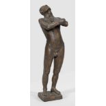 Gerhard Marcks(1889 Berlin - 1981 Burgbrohl/Eifel)"Mann unter der Brause". OriginaltitelBronze,