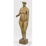 Gerhard Marcks(1889 Berlin - 1981 Burgbrohl/Eifel)"Kleine Bavaria". OriginaltitelBronze, goldbraun