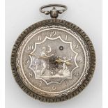 Louis XVI-Taschenuhr von BreguetSilber. Verglastes, umlaufend kanneliertes Gehäuse, rückseitig mit