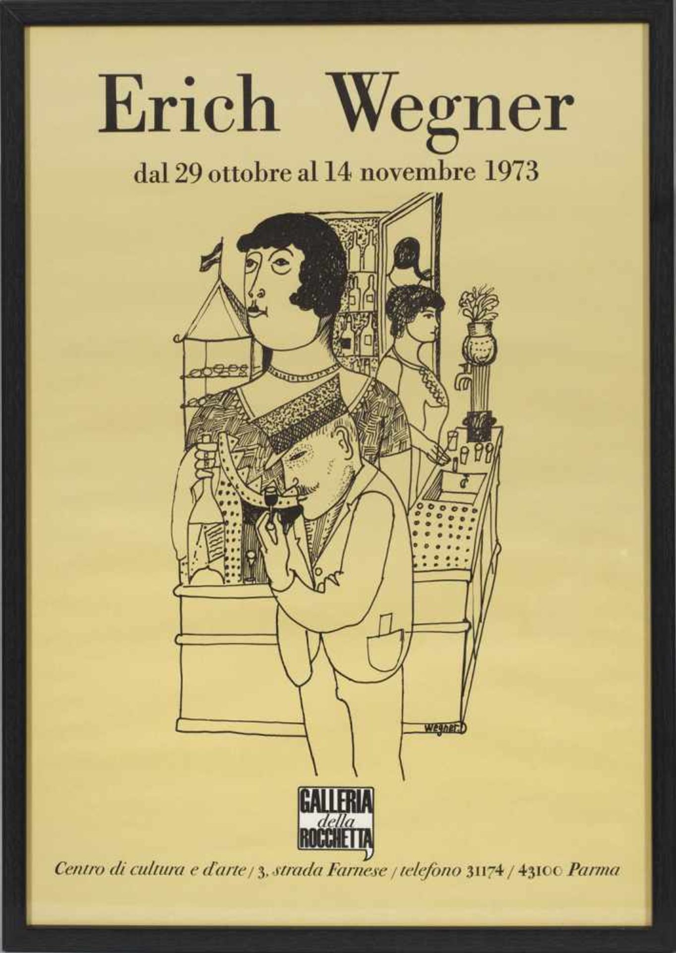 Erich Wegner(1899 Gnoien - 1980 Hannover)Plakat für die Erich Wegner-Ausstellung in der Galleria