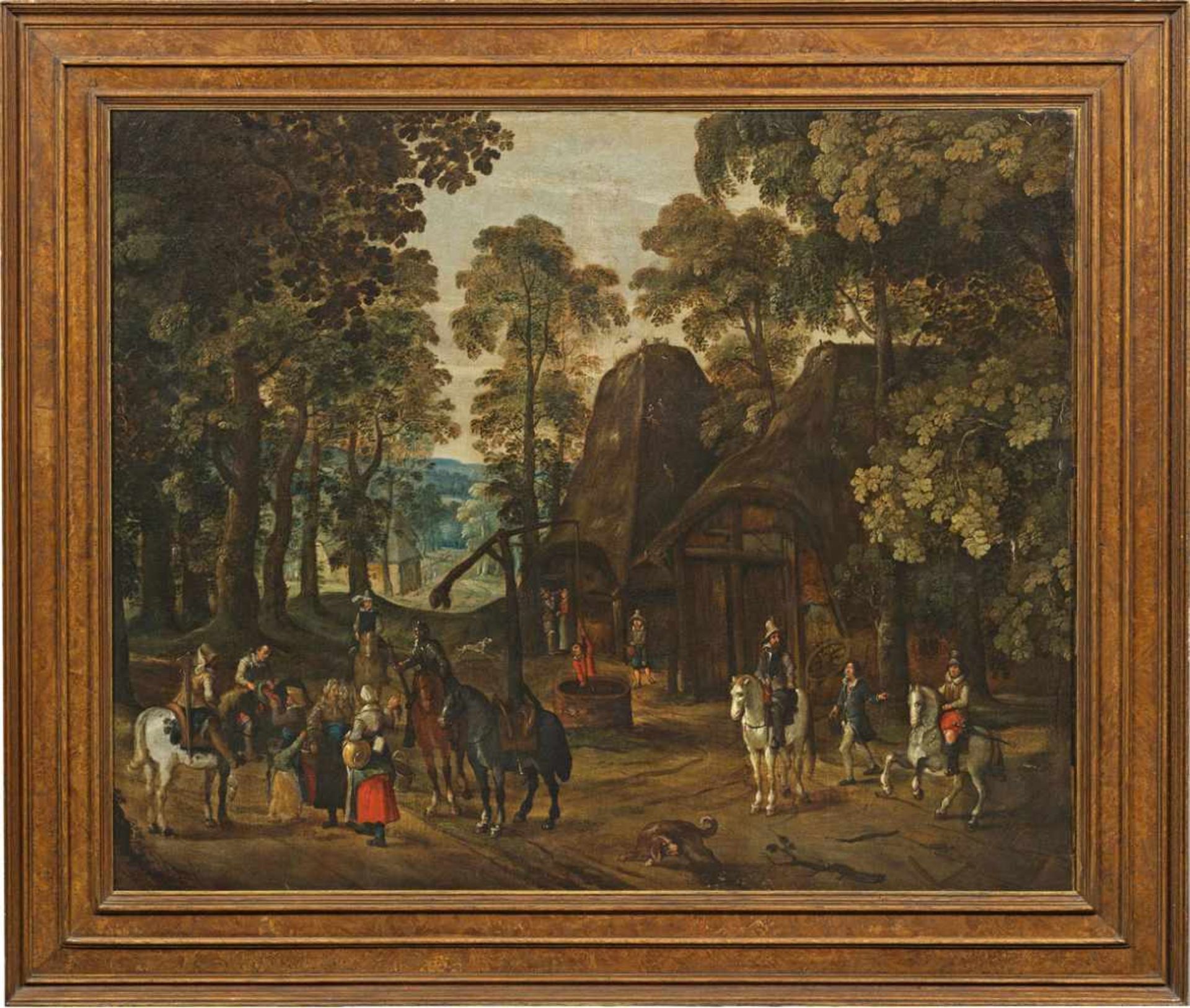 Jacques van der Wijen (Wyhen)(1586 Amsterdam - nach 1638 ebenda)Landschaft mit berittener