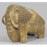 Große Mammut-Figur von Mario Giani gen. "Clizia"(1923 Turin - 2000 Bussolino di Gassino)Keramik,