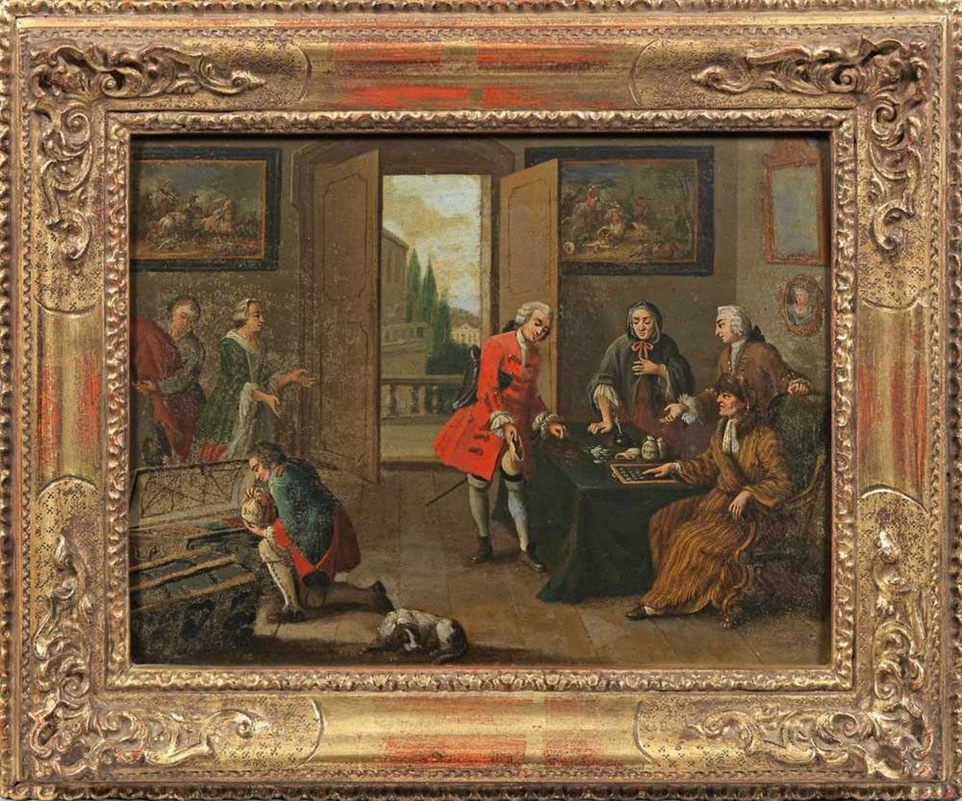Peter Jakob Horemans(1700 Antwerpen - 1776 in München) UmkreisSteuereintreiberPaar Gemälde als - Bild 2 aus 2