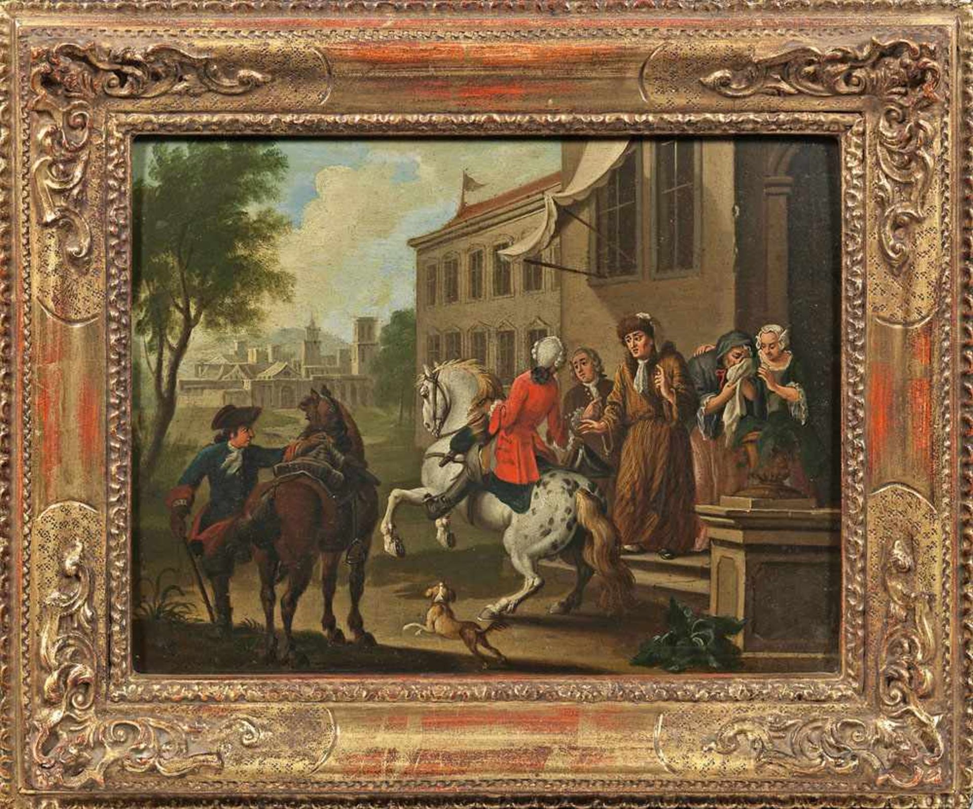 Peter Jakob Horemans(1700 Antwerpen - 1776 in München) UmkreisSteuereintreiberPaar Gemälde als