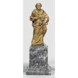 Augsburger Bildhauer(Tätig im 17. Jh.)Hl. Petrus Bronze, vergoldet. Auf flacher, quadratischer