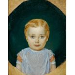 Französischer Porträtmaler(Tätig Mitte 19. Jh.)Brustbildnis eines jungen MädchensÖl/Malkarton. Verso