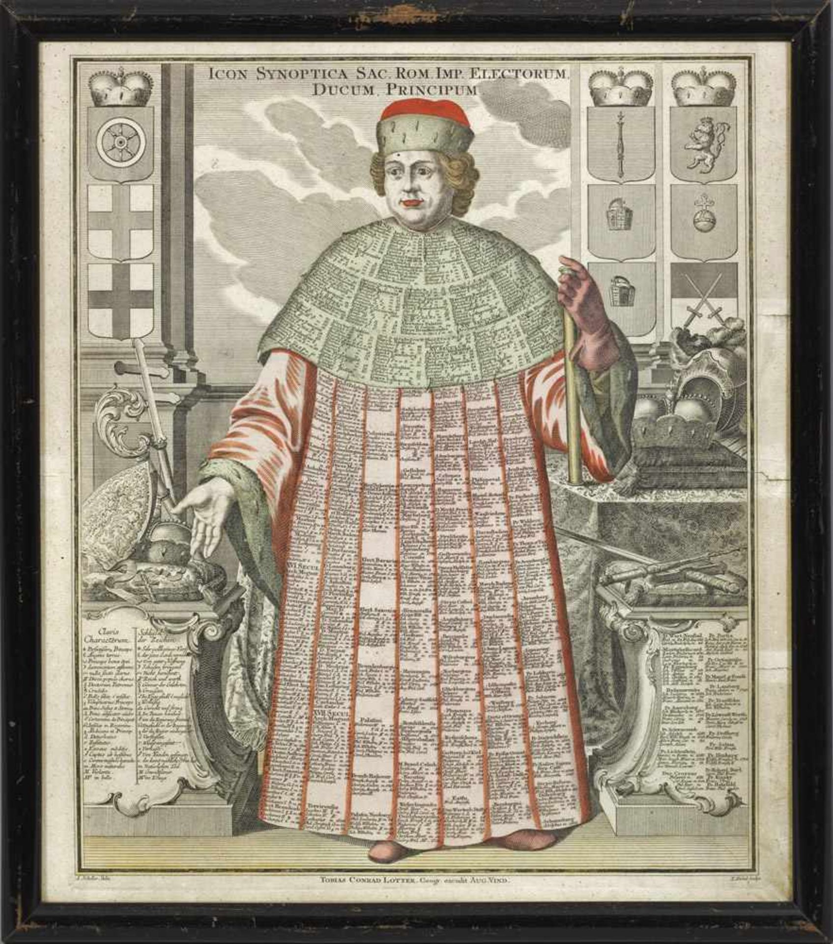 Emanuel Eichel(1717 Augsburg - 1782 ebenda)Fürst des Heiligen Römischen Reiches mit Chronologie"ICON