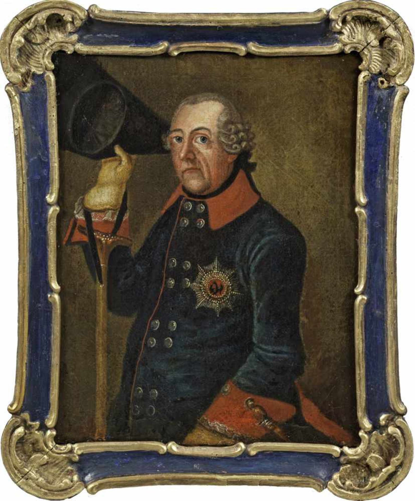 Deutscher Porträtmaler(Tätig 2. Hälfte 18. Jh.)Bildnis König Friedrich II. von PreußenRepräsentives,