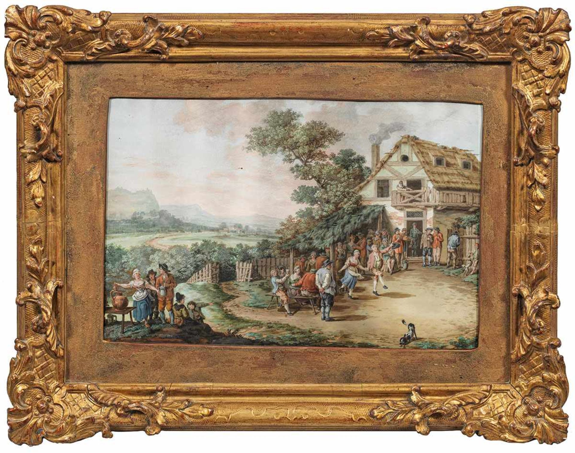 David Teniers(1610 Antwerpen - 1690 Brüssel) Nachfolger des 18. Jhs.;Paar ländliche