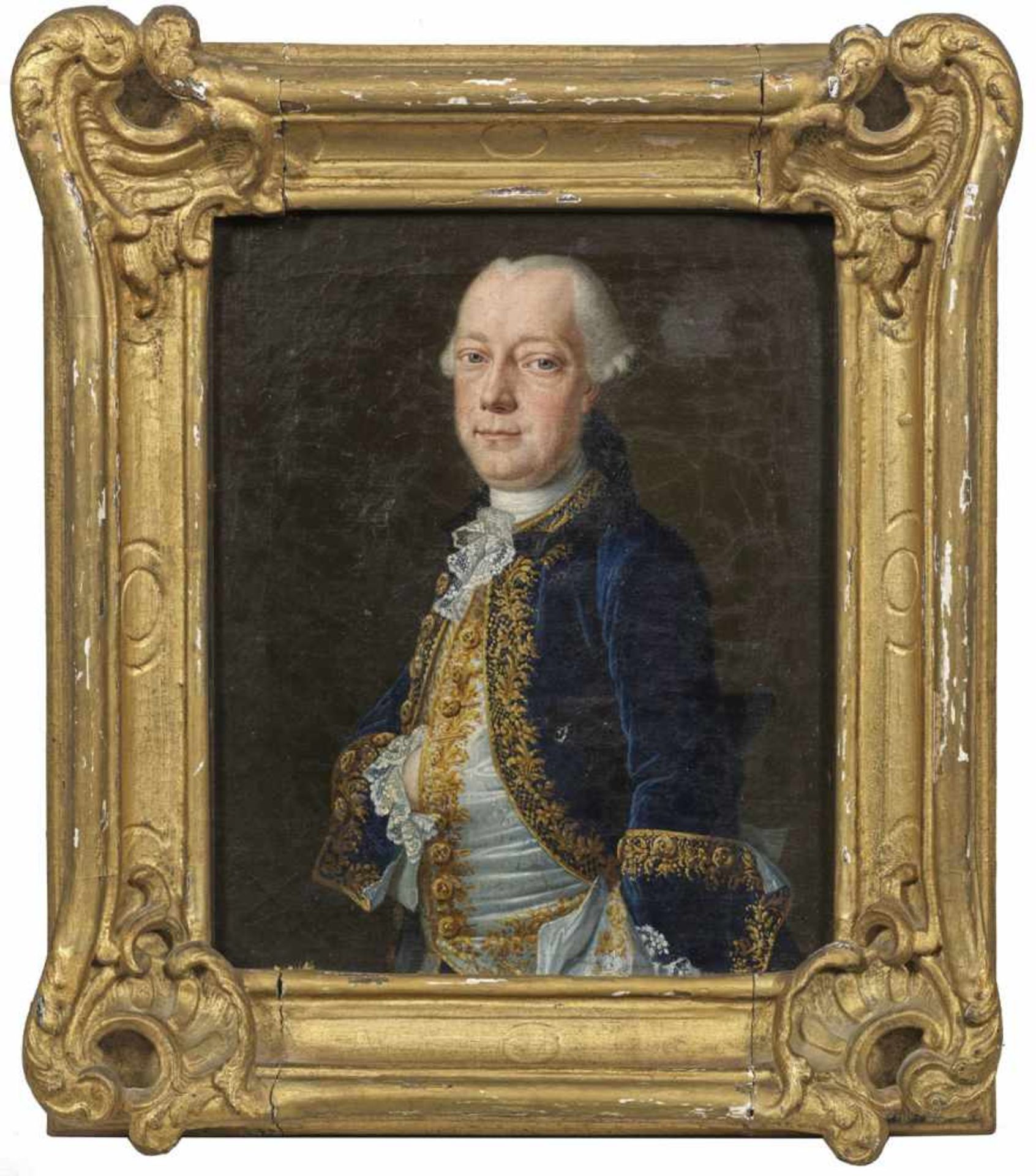 Johann Heinrich Tischbein der Ältere(1722 Haina - 1789 Kassel) attr.;Porträt eines adeligen