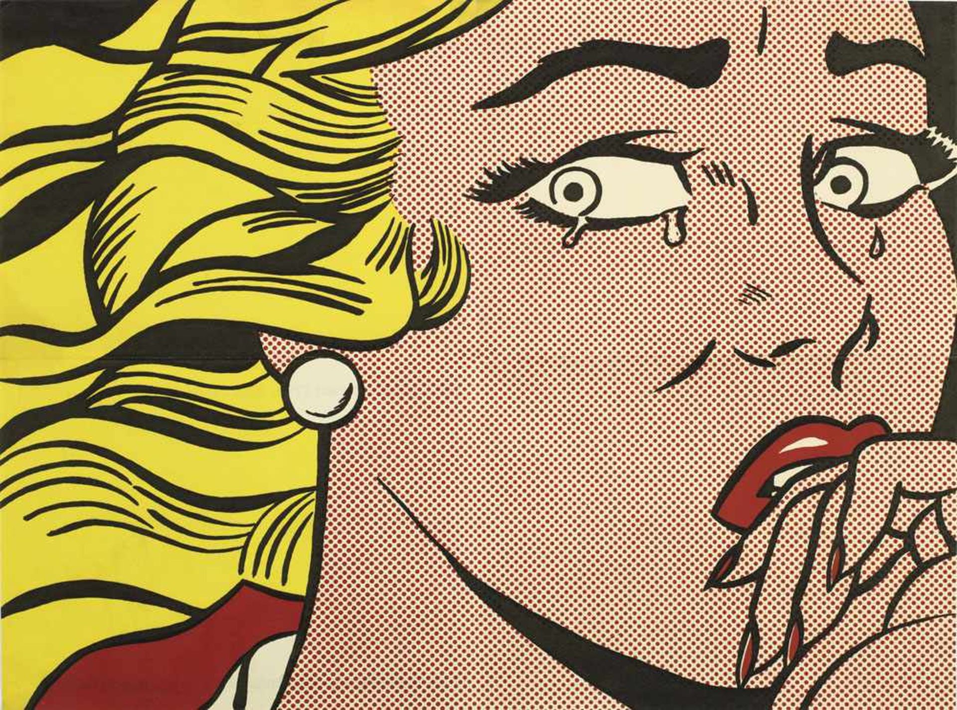 Roy Lichtenstein(1923 New York - 1997 ebenda)"Crying Girl" (Weinendes Mädchen).