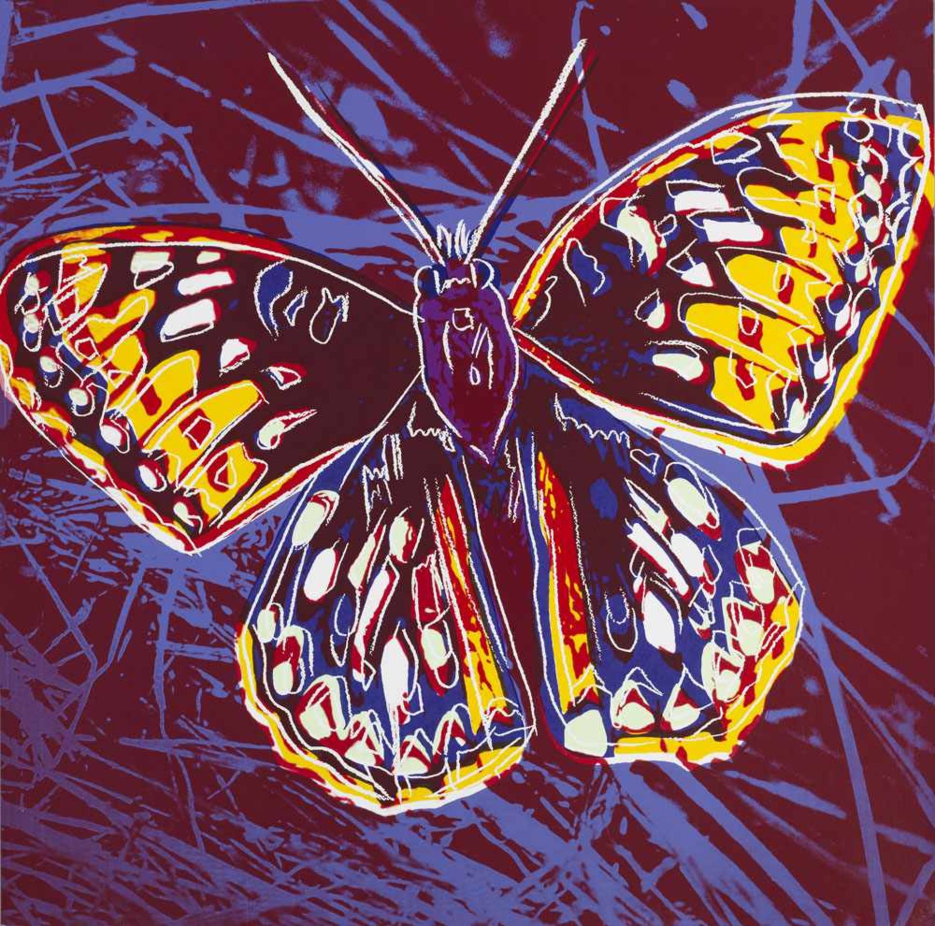 Andy Warhol(1928 Pittsburgh - 1987 New York)"Butterfly" (Schmetterling) aus dem Portfolio "