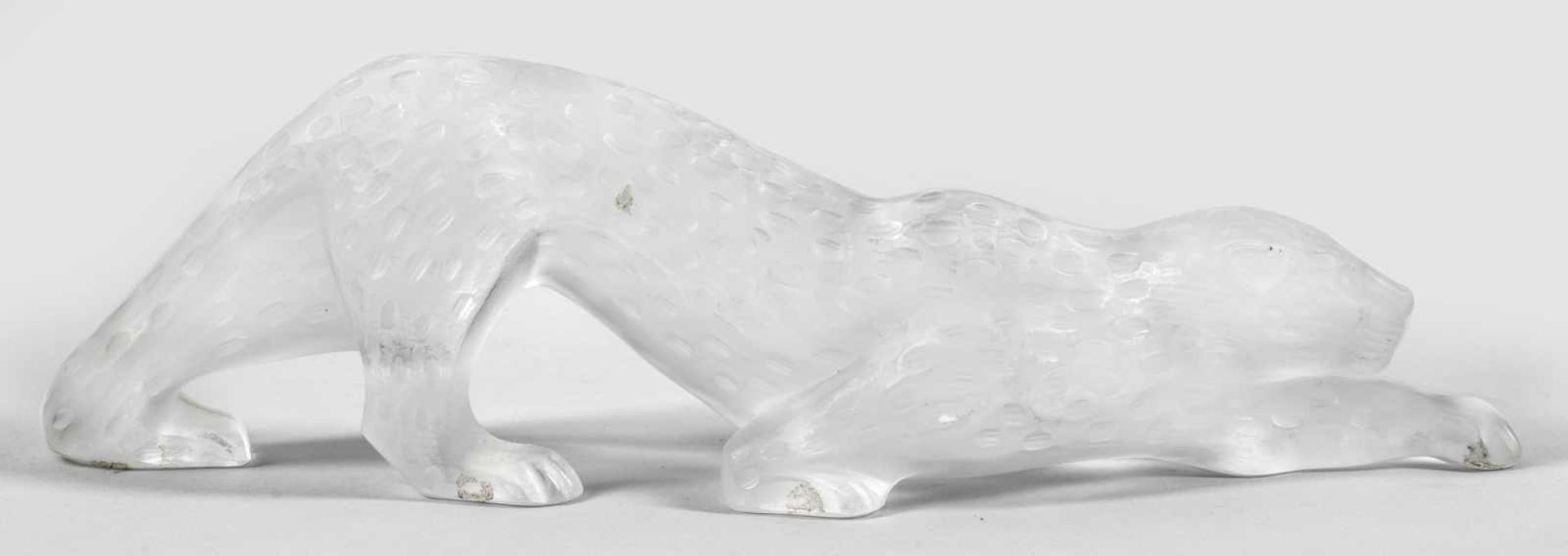Figur "Zeila Panther" (Originaltitel) von LaliqueFarbloses Kristallglas, in die Form geblasen,