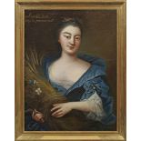 Französischer Porträtmaler(Tätig 2. Viertel 18. Jh.) Brustporträt der Marguerite Iphigénie Scott