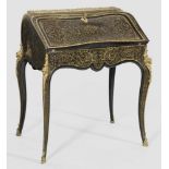 Napoleon III Boulle-Bonheur du Jour von Louis GradéEbonisiertes Nussbaumfurnier mit reicher