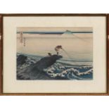 Katsushika Hokusai(1760 Edo/Tokio - 1849 Asakusa/Tokio) nachZwei Blätter aus der Folge "36 Ansichten