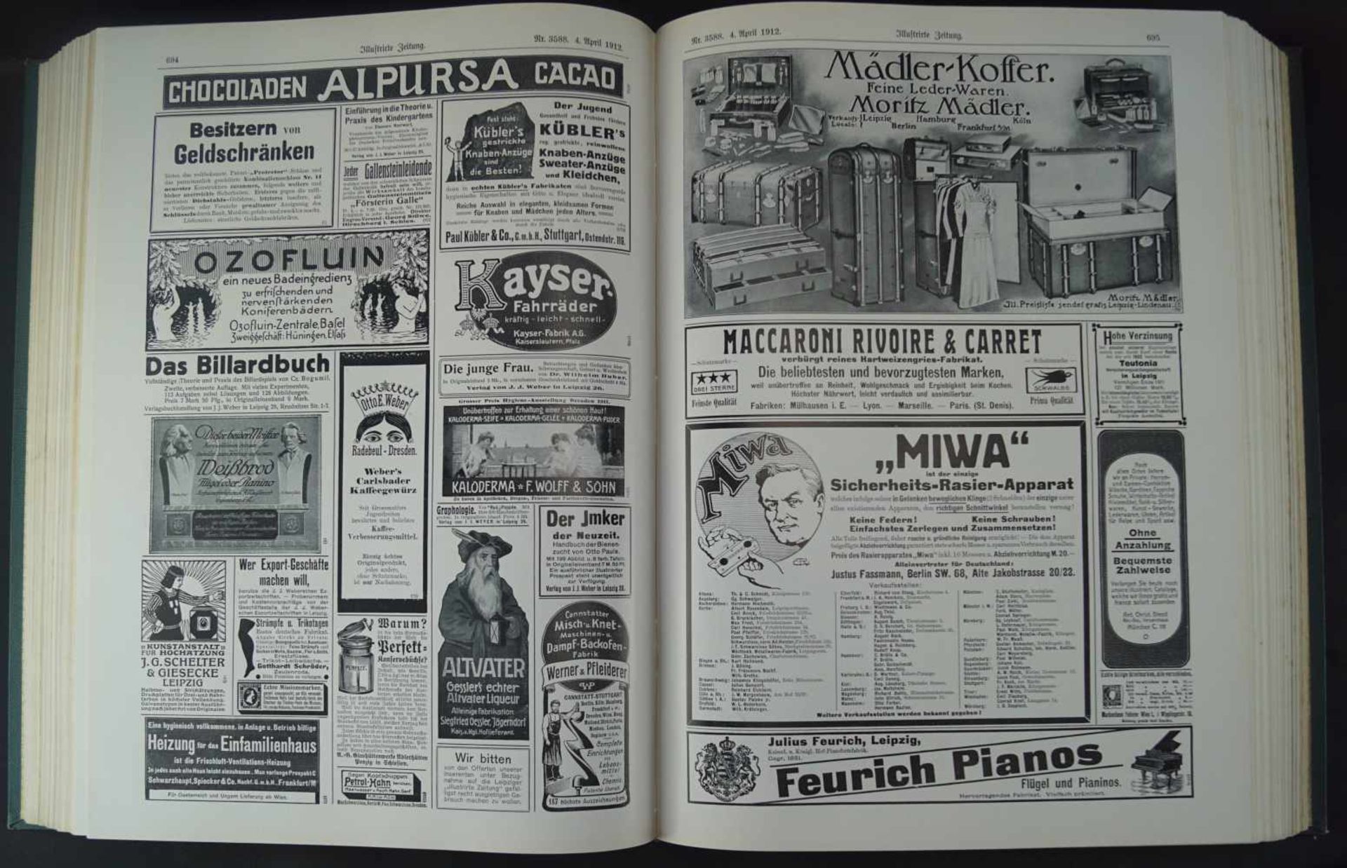Sammelausgabe der illustrierten Zeitung LeipzigBeinhaltet die Ausgaben des Jahres 1912 Januar bis - Bild 3 aus 7